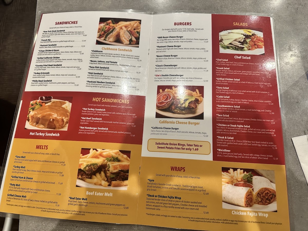 Jim's Family Restaurant Menu - Image 3