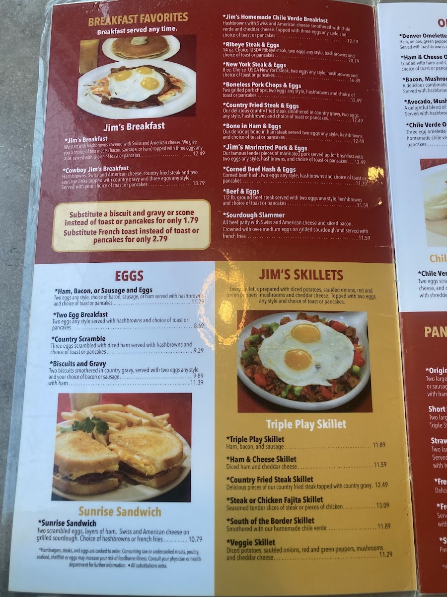 Jim's Family Restaurant Menu - Image 6